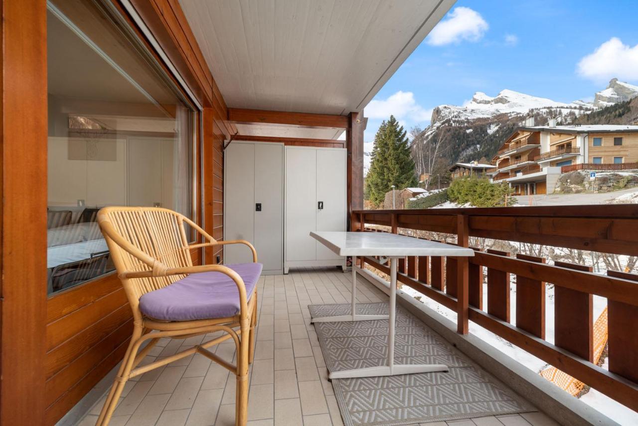 Charmant Studio Renove Situe Dans Les Bains D'Ovronnaz, Immeuble Les Sources Kültér fotó
